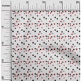 thumbnail image 1 of oneOone Georgette Viscose White Fabric Cartoon Face & Polka Dot Sewing Fabric By The Yard Printed Diy Clothing Sewing Supplies 42 Inch Wide, 1 of 4