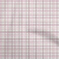 thumbnail image 1 of oneOone Georgette Viscose White Fabric Check Dress Material Fabric Print Fabric By The Yard 42 Inch Wide, 1 of 4