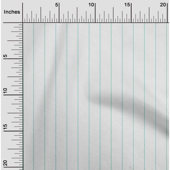 oneOone Georgette Viscose White Fabric Pin Stripe Sewing Craft Projects Fabric Prints By Yard 42 Inch Wide