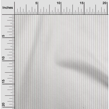 oneOone Georgette Viscose White Fabric Pin Stripe Sewing Material Print Fabric By The Yard 42 Inch Wide
