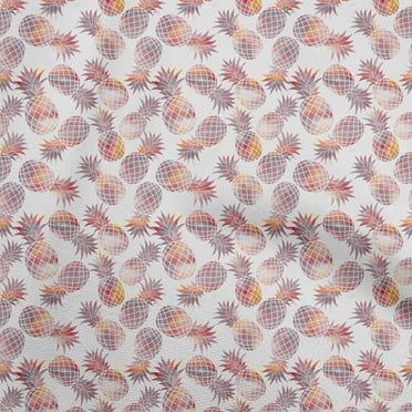 oneOone Georgette Viscose Wine Fabric Fruits Dress Material Fabric Print Fabric By The Yard 42 Inch Wide