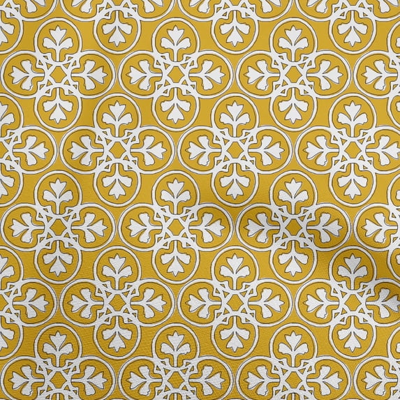 oneOone Georgette Viscose Yellow Fabric Block Sewing Craft Projects Fabric Prints By Yard 42 Inch Wide