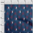 thumbnail image 1 of oneOone Organic Cotton Poplin Twill Fabric Arrow Ikat Print Fabric BTY 42 Inch Wide, 1 of 4