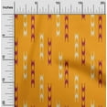 thumbnail image 1 of oneOone Organic Cotton Poplin Twill Fabric Arrow Sign Kasuri Print Fabric By The Yard 42 Inch Wide, 1 of 4