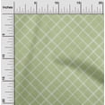 thumbnail image 1 of oneOone Organic Cotton Poplin Twill Fabric Check & Geometric Print Sewing Fabric BTY 42 Inch Wide, 1 of 4