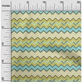 thumbnail image 1 of oneOone Organic Cotton Poplin Twill Fabric Chevron Geometric Decor Fabric Printed BTY 42 Inches Wide, 1 of 4