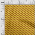 thumbnail image 1 of oneOone Organic Cotton Poplin Twill Fabric Chevron Ikat Print Sewing Fabric BTY 42 Inch Wide, 1 of 4