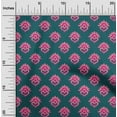 thumbnail image 1 of oneOone Organic Cotton Poplin Twill Fabric Floral Block Printed Craft Fabric BTY 42 Inch Wide, 1 of 4