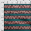 thumbnail image 1 of oneOone Organic Cotton Poplin Twill Fabric Floral & Chevron Block Print Fabric By Yard 42 Inch Wide, 1 of 4