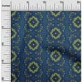 thumbnail image 1 of oneOone Organic Cotton Poplin Twill Fabric Floral Ikat Print Fabric By Yard 42 Inch Wide, 1 of 4