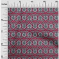 thumbnail image 1 of oneOone Organic Cotton Poplin Twill Fabric Floral & Paisley Block Printed Craft Fabric BTY 42 Inch Wide, 1 of 4