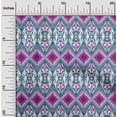 thumbnail image 1 of oneOone Organic Cotton Poplin Twill Fabric Geometric Ikat Print Fabric By The Yard 42 Inch Wide, 1 of 4
