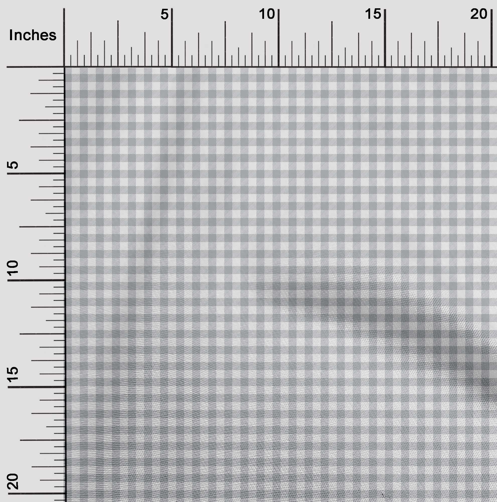 oneOone Organic Cotton Poplin Twill Fabric Gingham Check Print Fabric ...