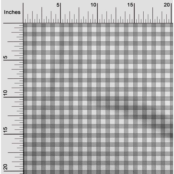 oneOone Organic Cotton Poplin Twill Fabric Gingham Check Printed Craft Fabric BTY 42 Inch Wide