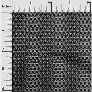 oneOone Organic Cotton Poplin Twill Fabric Leaves Block Print Fabric By Yard 42 Inch Wide