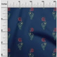 thumbnail image 1 of oneOone Organic Cotton Poplin Twill Fabric Leaves & Floral Block Fabric Prints By Yard 42 Inch Wide, 1 of 4