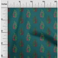 thumbnail image 1 of oneOone Organic Cotton Poplin Twill Fabric Leaves & Floral Block Fabric Prints By Yard 42 Inch Wide, 1 of 4
