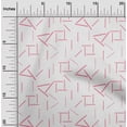 thumbnail image 1 of oneOone Organic Cotton Poplin Twill Fabric Line Geometric Print Fabric By The Yard 42 Inch Wide, 1 of 4