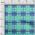 thumbnail image 1 of oneOone Organic Cotton Poplin Twill Fabric Madras Check Print Fabric By Yard 42 Inch Wide, 1 of 4