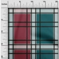 thumbnail image 1 of oneOone Organic Cotton Poplin Twill Fabric Madras Check Printed Craft Fabric BTY 42 Inch Wide, 1 of 4