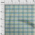 thumbnail image 1 of oneOone Organic Cotton Poplin Twill Fabric Madras Check Printed Fabric 1 Yard 42 Inch Wide, 1 of 1