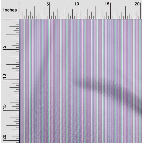 oneOone Organic Cotton Poplin Twill Fabric Multicolor Stripe Print Fabric BTY 42 Inch Wide