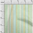 thumbnail image 1 of oneOone Organic Cotton Poplin Twill Fabric Multicolor Stripe Print Fabric By Yard 42 Inch Wide, 1 of 4