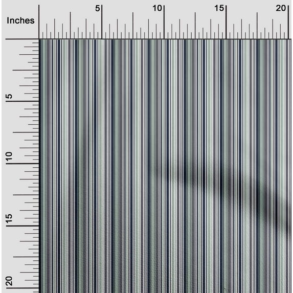 oneOone Organic Cotton Poplin Twill Fabric Multicolor Stripe Printed Craft Fabric BTY 42 Inch Wide