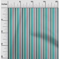 thumbnail image 1 of oneOone Organic Cotton Poplin Twill Fabric Multicolor Stripe Printed Fabric 1 Yard 42 Inch Wide, 1 of 4