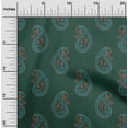 thumbnail image 1 of oneOone Organic Cotton Poplin Twill Fabric Paisley Block Decor Fabric Printed BTY 42 Inch Wide, 1 of 4