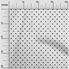 oneOone Organic Cotton Poplin Twill Fabric Polka Dots Print Fabric By Yard 42 Inch Wide