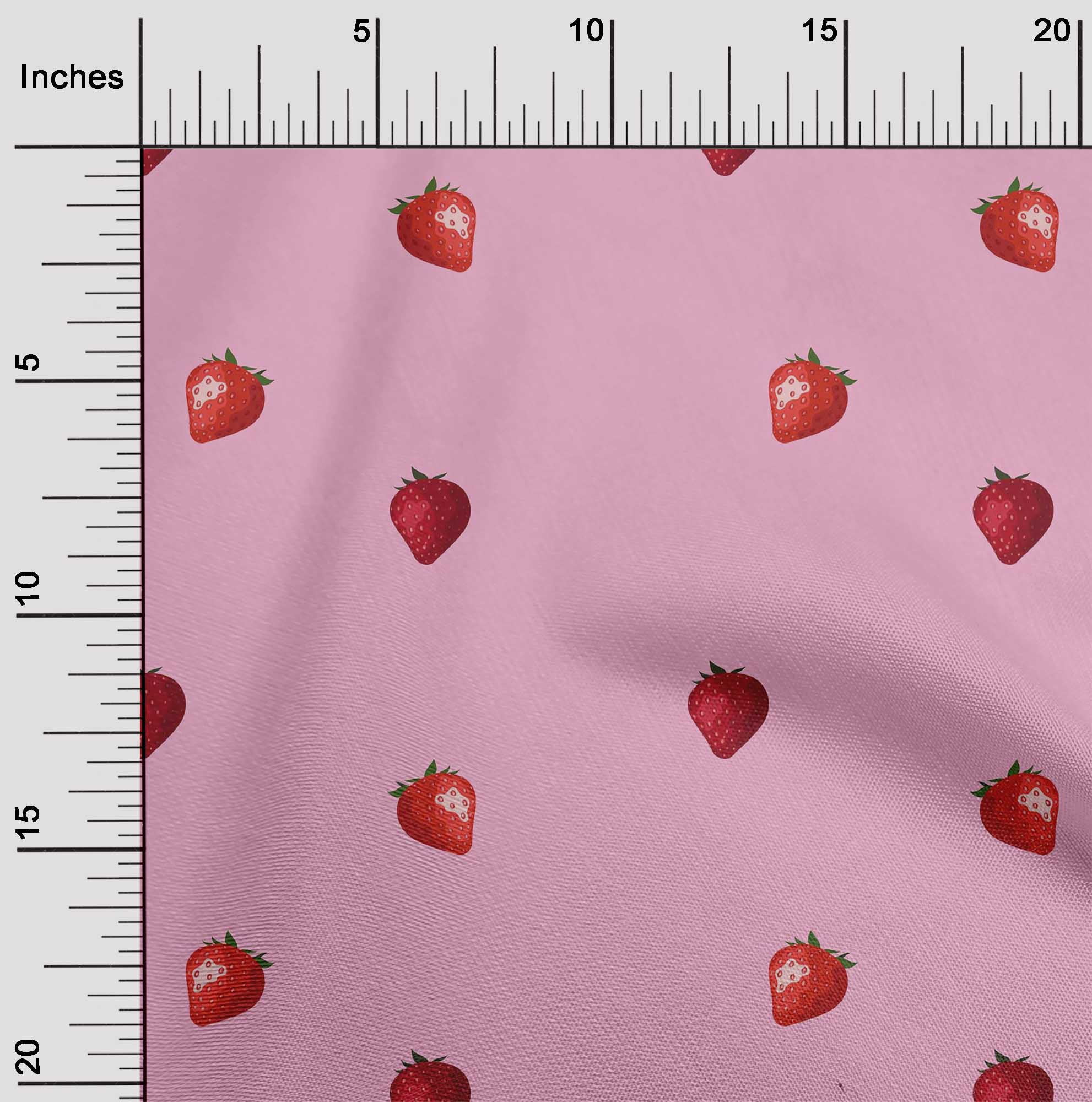 Strawberry Floral 42 inch Cotton Poplin Pre Order
