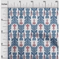 thumbnail image 1 of oneOone Organic Cotton Poplin Twill Fabric Swirl & Paisley Ikat Fabric Prints By Yard 42 Inch Wide, 1 of 1