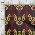thumbnail image 1 of oneOone Organic Cotton Poplin Twill Fabric Swirl & Paisley Ikat Print Fabric By The Yard 42 Inch Wide, 1 of 4