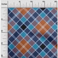 thumbnail image 1 of oneOone Organic Cotton Poplin Twill Fabric Tartan Check Decor Fabric Printed BTY 42 Inch Wide, 1 of 4