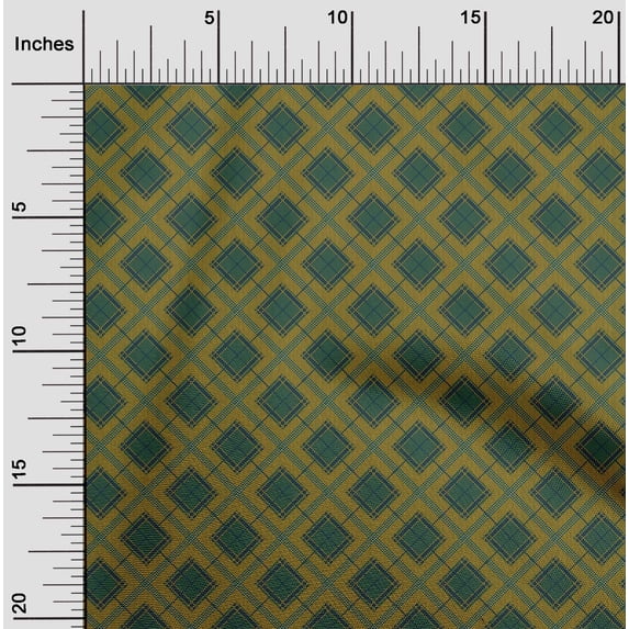 oneOone Organic Cotton Poplin Twill Fabric Tartan Check Fabric Prints By Yard 42 Inch Wide