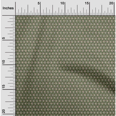 oneOone Organic Cotton Poplin Twill Fabric Triangle Geometric Decor Fabric Printed BTY 42 Inch Wide