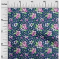 thumbnail image 1 of oneOone Organic Cotton Poplin Twill Fabric Watercolor Leaves & Flower Floral Print Sewing Fabric BTY 42 Inch Wide, 1 of 4