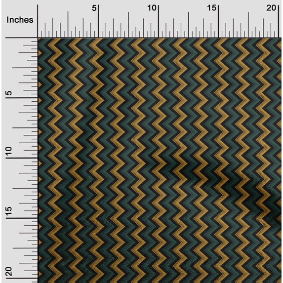 oneOone Organic Cotton Voile Fabric Chevron Geometric Decor Fabric Printed BTY 42 Inch Wide