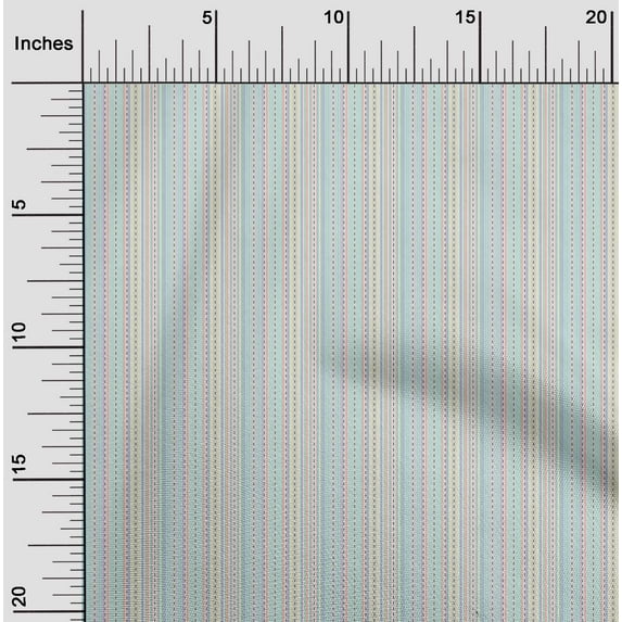 oneOone Organic Cotton Voile Fabric Texture Stripe Print Fabric By The Yard 42 Inch Wide