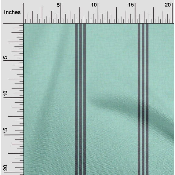 oneOone Polyester Lycra Aquamarine Fabric Wide Stripe Craft Projects Decor Fabric Printed By The Yard 56 Inch Wide