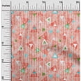 thumbnail image 1 of oneOone Polyester Lycra Bittersweet Fabric Texture & Triangle Geometric Fabric For Sewing Printed Craft Fabric By The Yard 56 Inch Wide, 1 of 1
