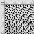 thumbnail image 1 of oneOone Polyester Lycra Black Fabric Dots Craft Projects Decor Fabric Printed By The Yard 56 Inch Wide - 3V, 1 of 4