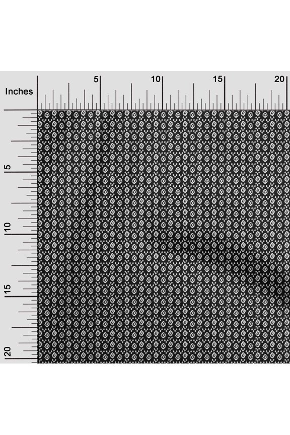 Polyester Lycra Black Fabric Geometric Bandhani Sewing Craft Projects Fabric Prints By Yard 56 Inch Wide