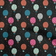 thumbnail image 1 of oneOone Polyester Lycra Black Fabric Hot Air Balloon,Clouds & Rocket Transport Fabric For Sewing Printed Craft Fabric By The Yard 56 Inch Wide, 1 of 1