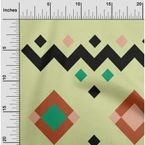 oneOone Polyester Lycra Black Fabric Ikat Dress Material Fabric Print Fabric By The Yard 56 Inch Wide