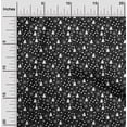 thumbnail image 1 of oneOone Polyester Lycra Black Fabric Snowflake,Star & Tree Diy Clothing Quilting Fabric Print Fabric By Yard 56 Inch Wide, 1 of 4