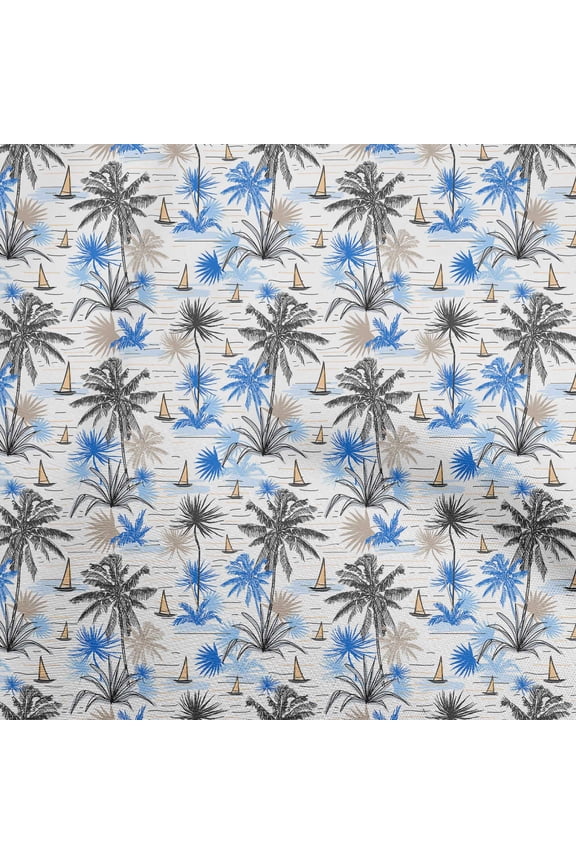 Polyester Lycra Blue Fabric Sea Life Pattern Diy Clothing Quilting Fabric Print Fabric By Yard 56 Inch Wide