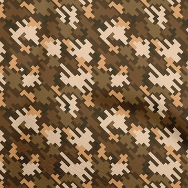 oneOone Polyester Lycra Brown Fabric Abstract Sewing Craft Projects Fabric Prints By Yard 56 Inch Wide