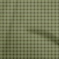 thumbnail image 1 of oneOone Polyester Lycra Dark Olive Green Fabric Check Diy Clothing Quilting Fabric Print Fabric By Yard 56 Inch Wide, 1 of 4
